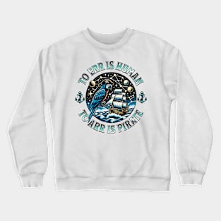 Funny Pirate Parot Crewneck Sweatshirt